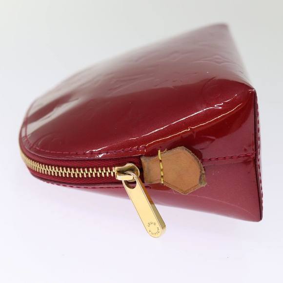 LOUIS VUITTON Vernis Pochette Cosmetic Pouch Pomme D'amour M91496 LV Auth 75151 - Picture 3 of 16